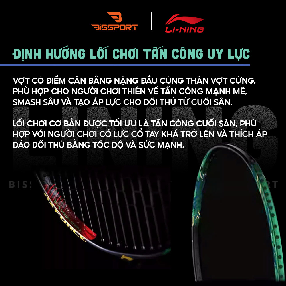 Vợt Cầu Lông Lining Axforce 100 Gen II Chính Hãng - Bền - Ổn Định Cao - Bền Bỉ - Thiên Công – Trợ Lực Tốt – Đầu Vợt Nặng